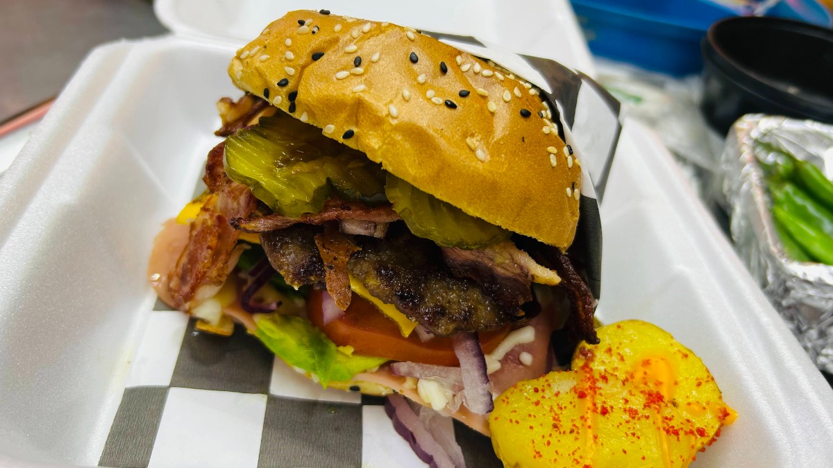 Hamburguesa con tocino